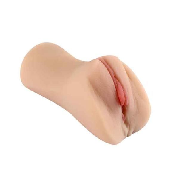 Телесный мастурбатор-вагина с пышными половыми губами от SHEQU