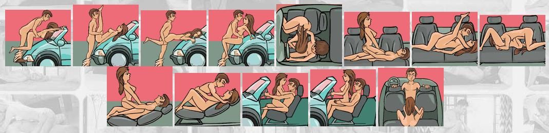 Парочка занимается сексом в машине в общественном месте - секс порно видео