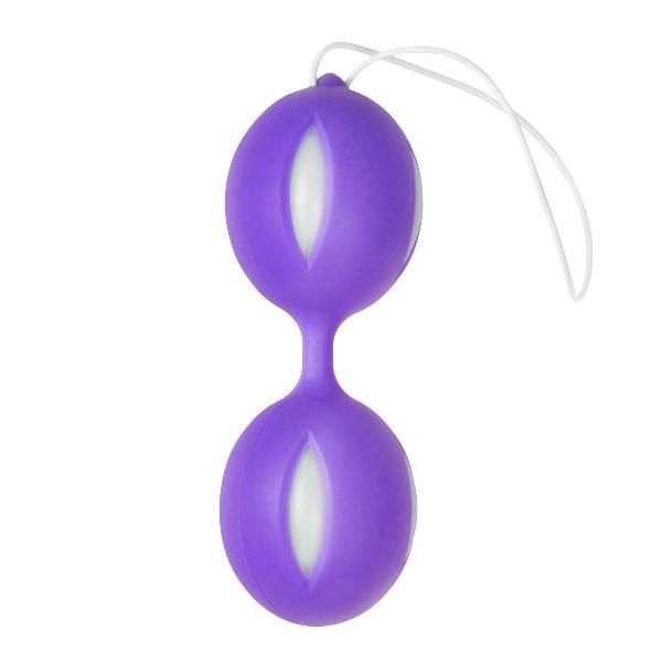 Фиолетовые вагинальные шарики Wiggle Duo от EDC