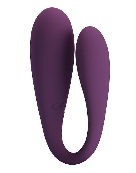 Фиолетовый вибратор для двоих August от Baile