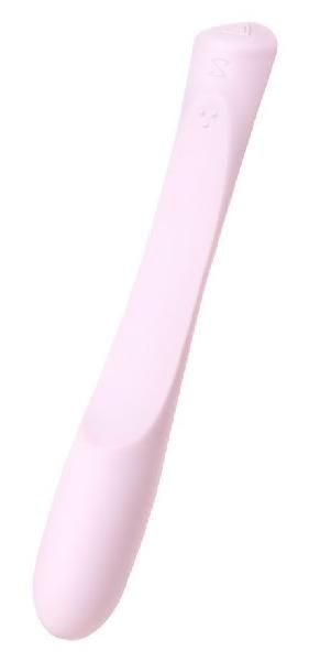 Нежно-розовый гибкий водонепроницаемый вибратор Sirens Venus - 22 см. от Sirens
