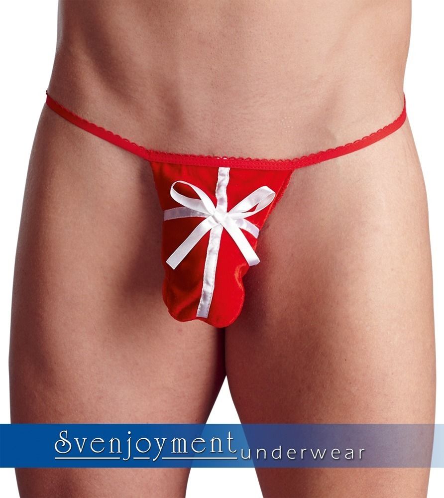 Стринги мужские красные S/L 443930/591/5 - Soft Line collection - Мужское ролевое эротическое бельё - Купить