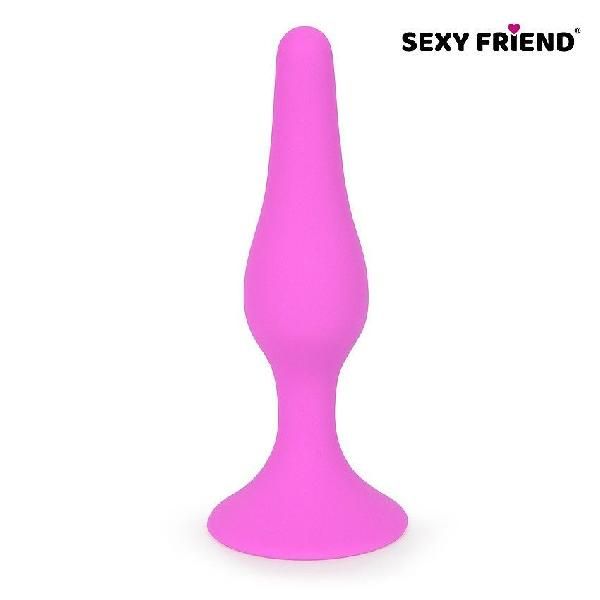 Ярко-розовая анальная втулка - 10 см. от Sexy Friend