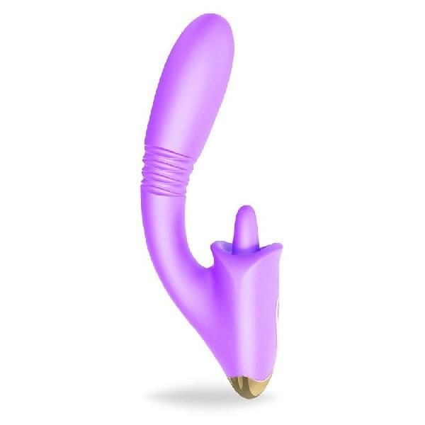 Фиолетовый вибромассажер Condice - 20,3 см. от S-HANDE