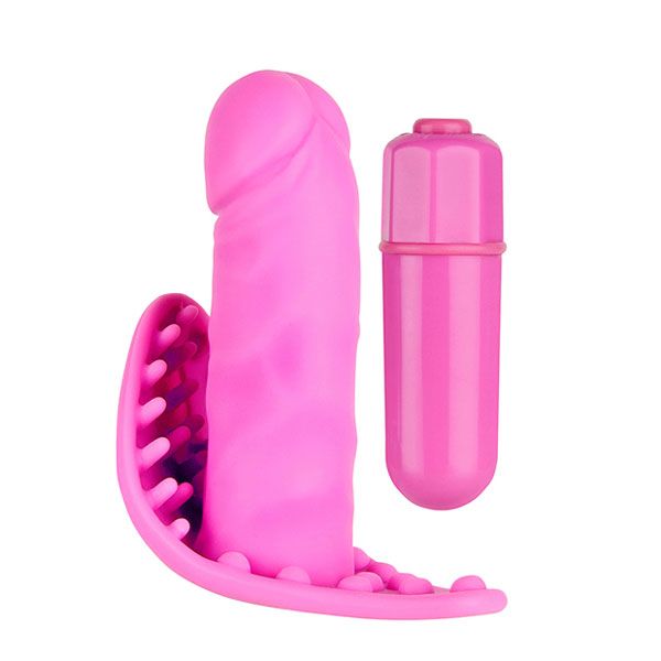 Розовый мини-вибростимулятор SEE YOU SECRETLY PINK - 8 см. от Dream Toys