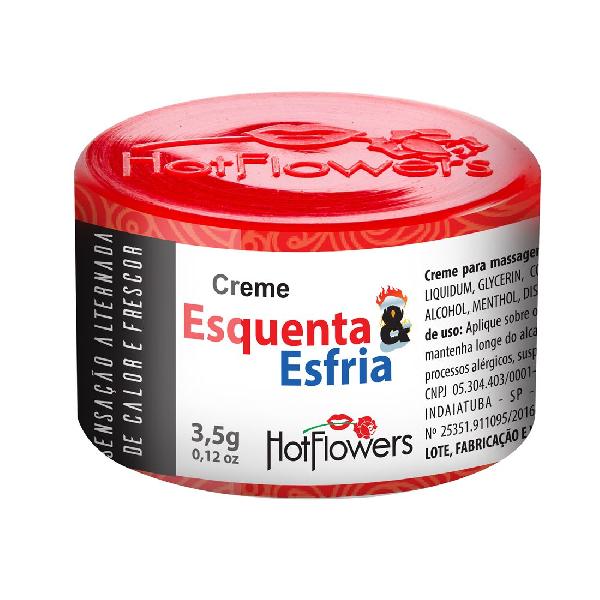 Возбуждающий крем Esquenta Esfria с охлаждающе-разогревающим эффектом - 3,5 гр. от HotFlowers