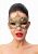 Пикантная золотистая карнавальная маска от Джага-Джага