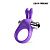 Фиолетовое эрекционное виброкольцо с ушками от Bior toys