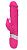 Розовый реалистичный вибратор-кролик - 23 см. от Devi