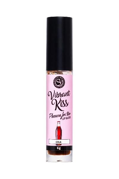 Бальзам для губ Lip Gloss Vibrant Kiss со вкусом колы - 6 гр. от Secret Play