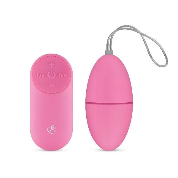 Розовое виброяйцо Vibrating Egg с пультом ДУ от EDC