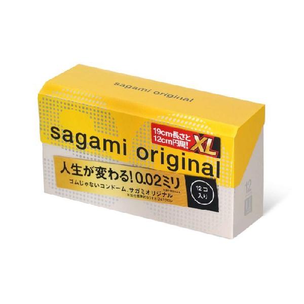 Презервативы увеличенного размера Sagami Original 0.02 XL-size - 12 шт. от Sagami