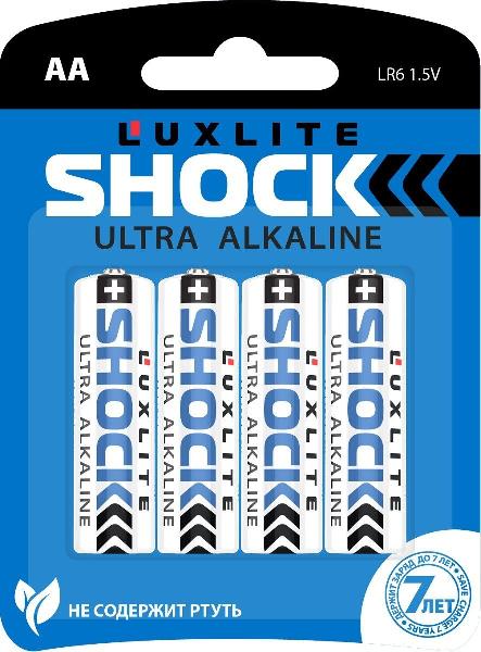 Батарейки Luxlite Shock (BLUE) типа АА - 4 шт. от Luxlite