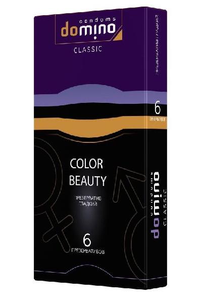 Разноцветные презервативы DOMINO Colour Beauty - 6 шт. от Domino