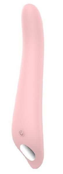 Нежно-розовый вибромассажер SHAKING SENSATION - 18 см. от Dream Toys