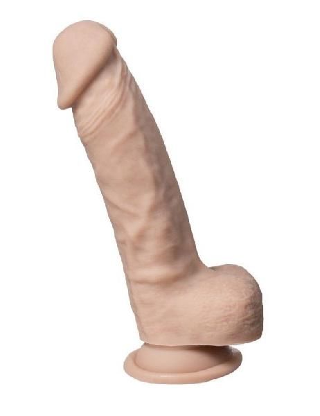 Телесный фаллоимитатор на присоске Real Skin Model 1 - 21 см. от Adrien Lastic