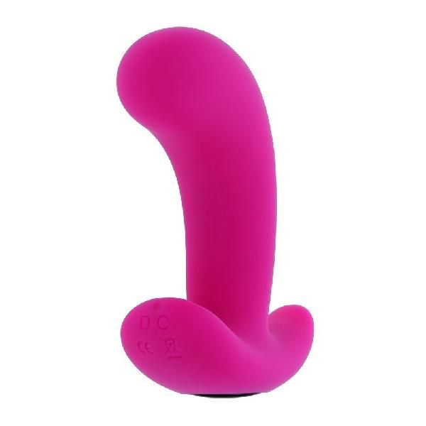 Розовый вибромассажёр простаты с пультом ДУ Hooking Up - 9,5 см. от Selopa