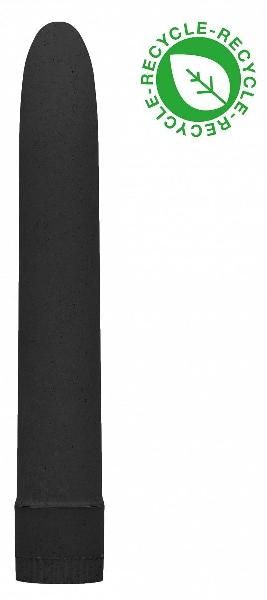 Черный экологичный вибромассажер Natural Pleasure 7  - 17,7 см. от Shots Media BV
