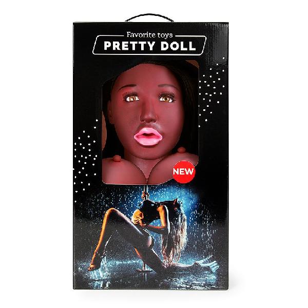 Темнокожая надувная секс-кукла с вибрацией Лионелла от Bior toys