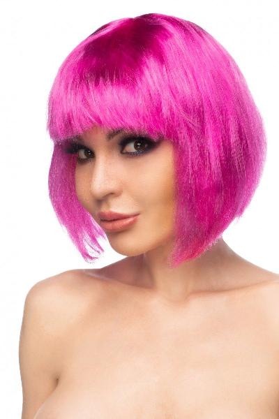 Ярко-розовый парик  Теруко  от Сумерки богов