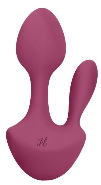 Розовый анально-вагинальный вибратор Sofia - 13 см. от Shots Media BV