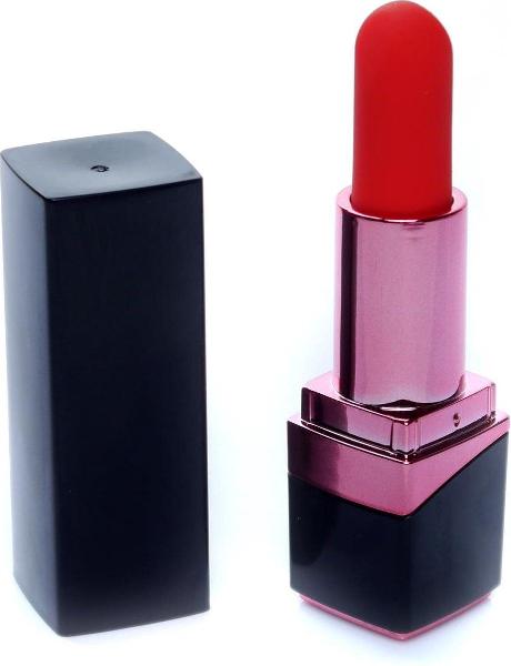 Черный мини-вибратор в форме помады от Boys of Toys