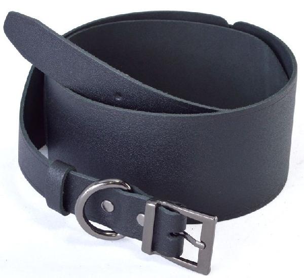 Ремень из натуральной кожи черного цвета - размер S от Sitabella