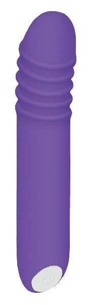 Фиолетовый светящийся G-стимулятор The G-Rave - 15,1 см. от Evolved