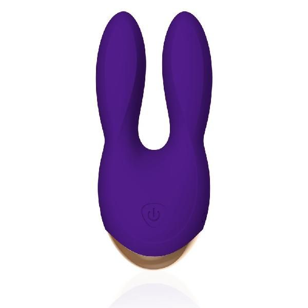 Фиолетовый вибратор с ушками Bunny Bliss - 11 см. от Rianne S