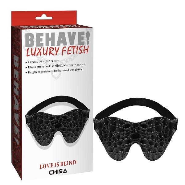 Черная маска на глаза Behave от Chisa