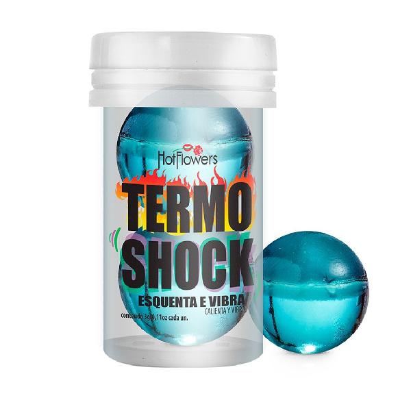 Интимный гель Termo Shock Hot Ball с разогревающе-покалывающим эффектом (2 шарика по 3 гр.) от HotFlowers