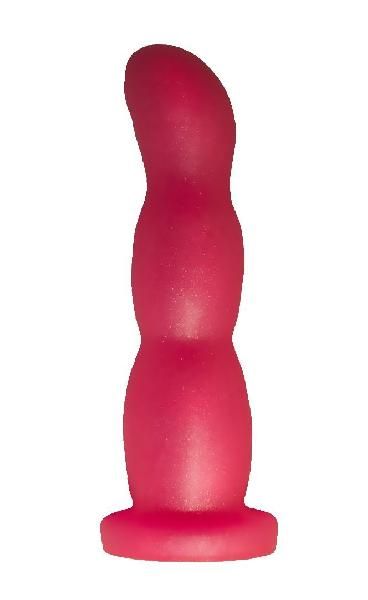 Розовый гелевый массажер простаты - 15 см. от LOVETOY (А-Полимер)