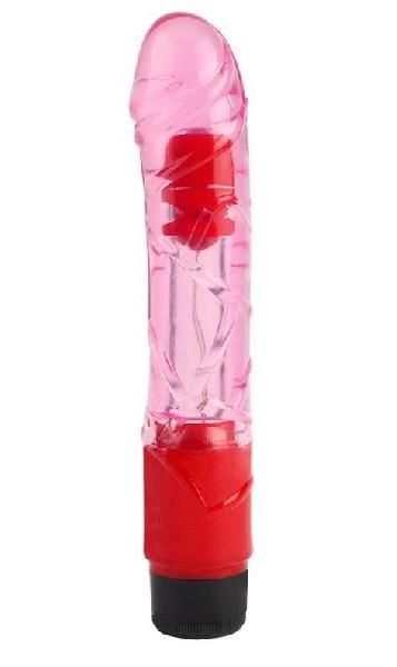 Розовый вибратор-реалистик 9 Inch Realistic Vibe - 22,3 см. от Chisa