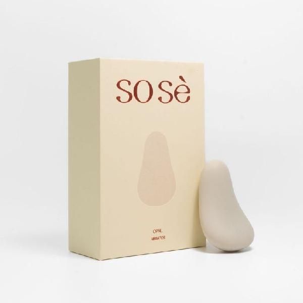 Серый вибромассажёр Opal от Sose