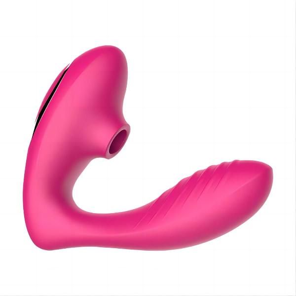 Розовый вибромассажер Clitoral Sucking Vibrator OG для стимуляции клитора и точки G от Tracy s Dog