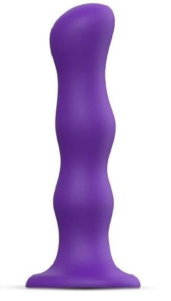 Фиолетовая насадка Strap-On-Me Dildo Geisha Balls size XL от Strap-on-me