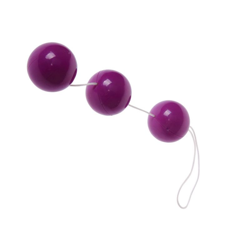 Фиолетовые вагинальные шарики на веревочке от Baile