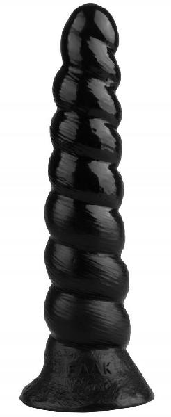 Черная винтообразная анальная втулка - 26 см. от Сумерки богов