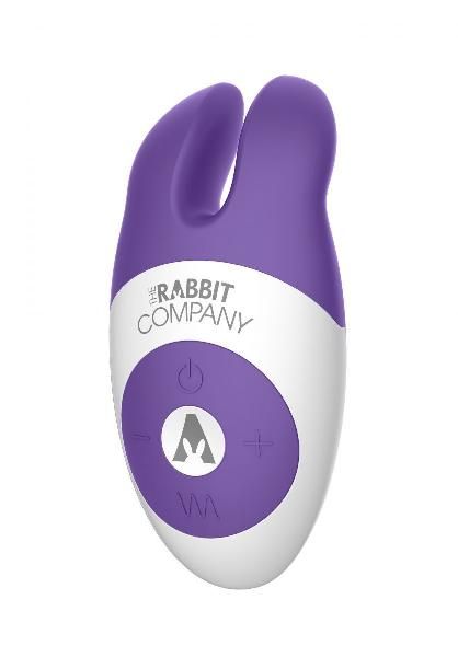 Фиолетовый вибростимулятор с ушками The Lay-on Rabbit от The Rabbit Company