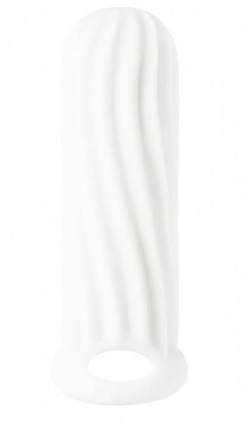Белый фаллоудлинитель Homme Wide - 13 см. от Lola toys