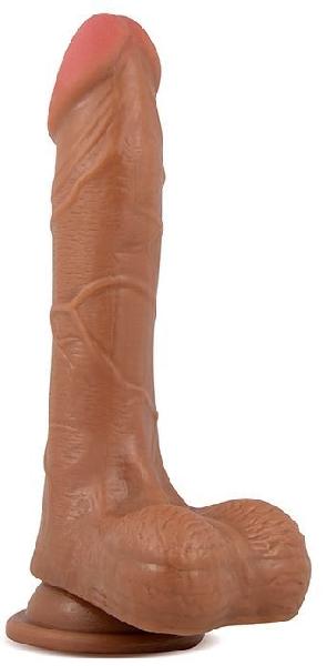 Смуглый фаллоимитатор Grinder - 20 см. от Blush Novelties