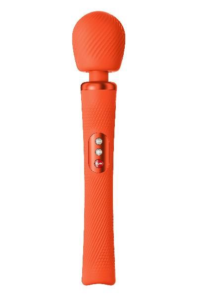 Оранжевый вибромассажер Vim Vibrating Wand - 31,3 см. от Fun Factory