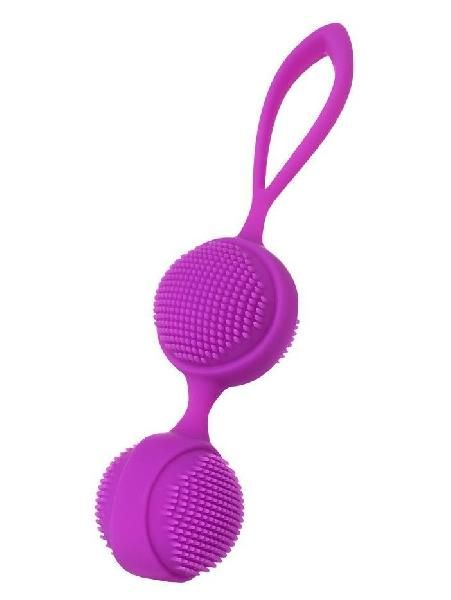 Фиолетовые вагинальные шарики с ресничками JOS NUBY от JOS