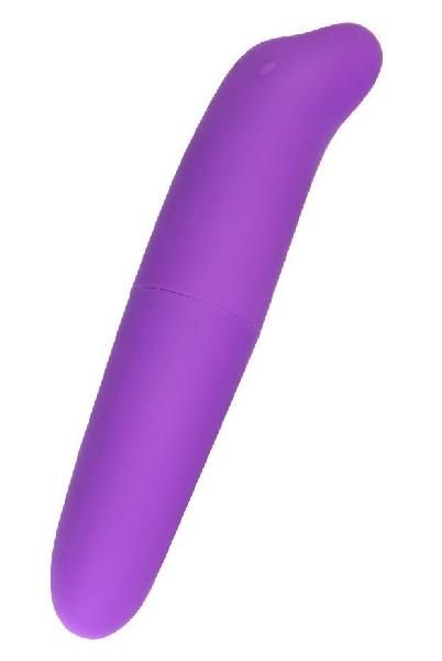 Фиолетовый мини-вибратор с вытянутым кончиком - 12,5 см. от Штучки-дрючки