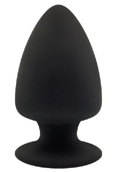 Черная анальная пробка PREMIUM SILICONE PLUG M - 11 см.  от Dream Toys