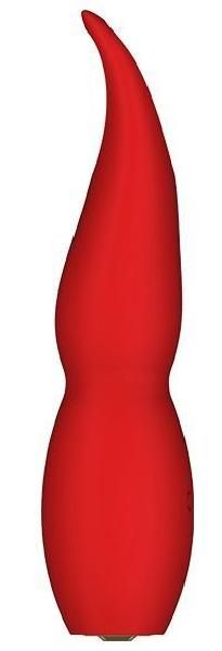 Красный клиторальный стимулятор FULLA - 13 см. от Dream Toys