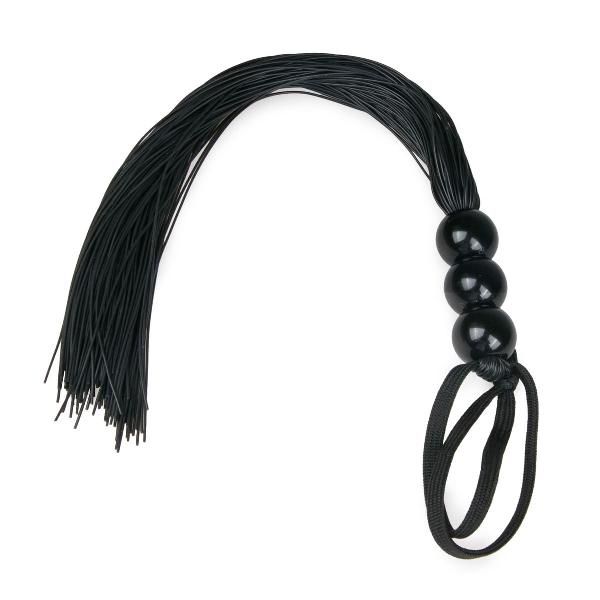 Черная силиконовая плеть Silicone Whip - 32 см. от EDC