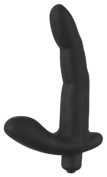 Черный вибромассажер простаты Naughty Finger Prostate Vibe - 13,8 см. от Orion