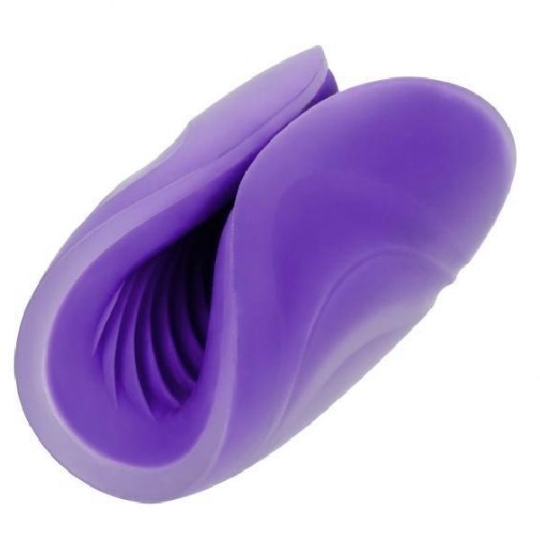 Фиолетовый рельефный мастурбатор Spiral Grip от California Exotic Novelties