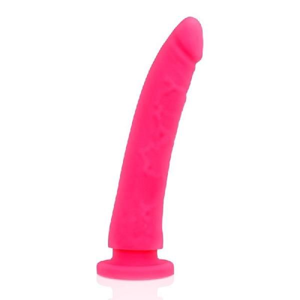 Розовый фаллоимитатор из силикона Delta Сlub Toys Dong Pink Silicone - 20 см. от DreamLove